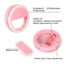 Battary Operated Selfie Ring Light