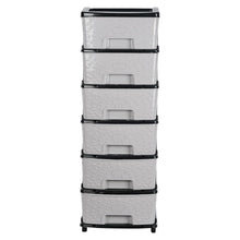6-Layer Heavy-Duty Plastic Drawer Organizer Cabinet