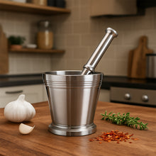 Heavy Duty Stainless Steel Mortar & Pestle Set
