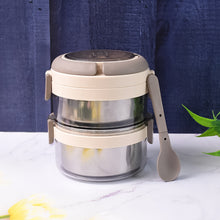 2 Double Layer Stainless Steel Insulated Lunch Box Set