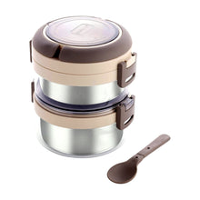 2 Double Layer Stainless Steel Insulated Lunch Box Set