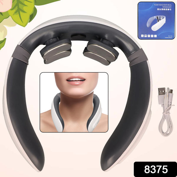 4 Heads Smart Electric Neck And Back Pulse Massager