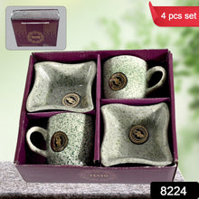 Festo Ceramic Tea / Coffee Mug Set with Snack Serving Bowl