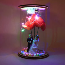 Wedding Couple LED Rose Lamp