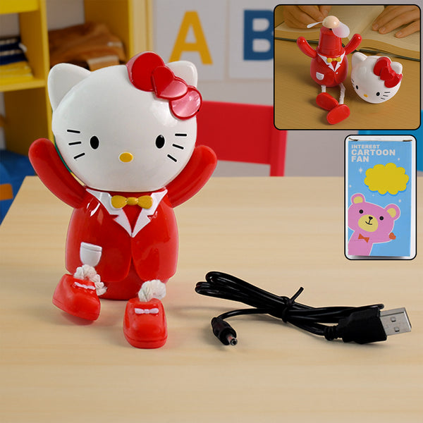 Usb Cartoon Character Mini Table Fan For Kids