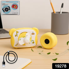 Cute Bear-shaped Mini Rechargeable Fan