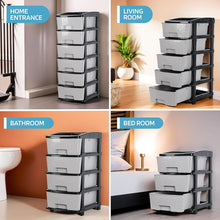 6-Layer Heavy-Duty Plastic Drawer Organizer Cabinet