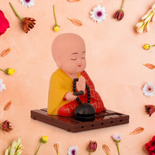 Solar Powered Sitting  Buddha Statue  Moving Head And Hand