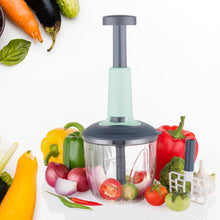 1100 ml 2-in-1 Push-Up Chopper with Blender