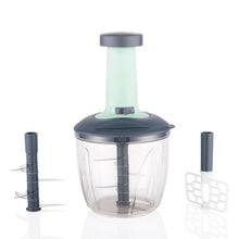1100 ml 2-in-1 Push-Up Chopper with Blender