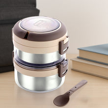 2 Double Layer Stainless Steel Insulated Lunch Box Set