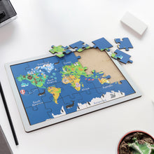 Educational Wooden World Map Puzzle For Kids