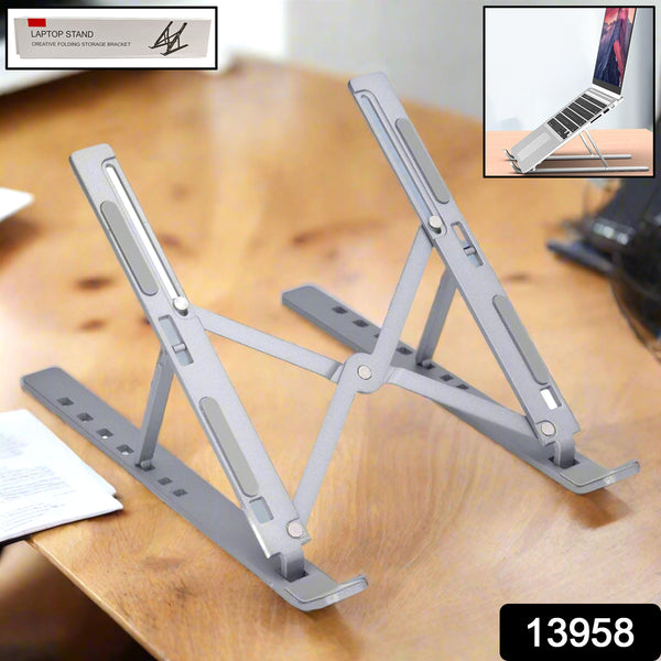Laptop Stand for Desk | Portable Metal Laptop Riser with 7 Adjustable Angles