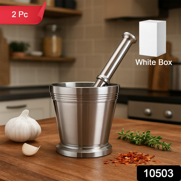 Heavy Duty Stainless Steel Mortar &amp; Pestle Set