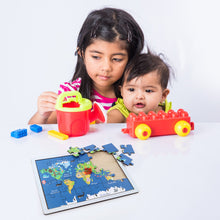 Educational Wooden World Map Puzzle For Kids