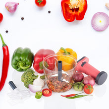 1100 ml 2-in-1 Push-Up Chopper with Blender