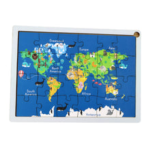 Educational Wooden World Map Puzzle For Kids