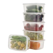 Multipurpose Plastic Food Storage Container Set- 6 Pcs